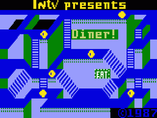 Diner title screen for Intellivision